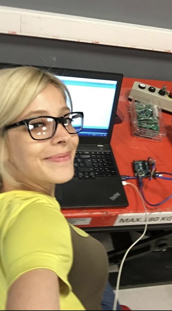 Sensor prototyping with an Arduino board and a laptop in the lab.